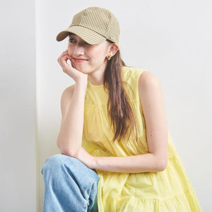 ギンガムチェック キャップ UV