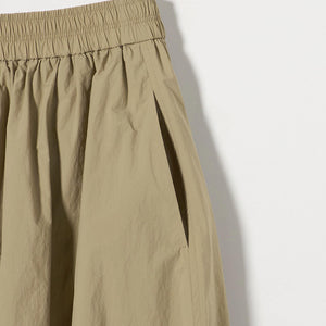 ボリューム ギャザー フレア スカート