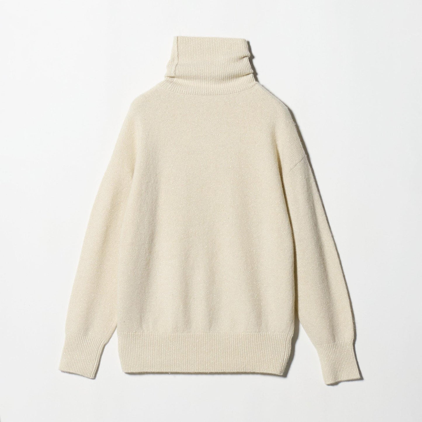 フォックス ウール ラメ タートルネック ニット