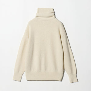 フォックス ウール ラメ タートルネック ニット