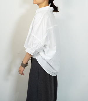 ギャザースリーブ半袖シャツ