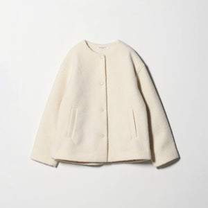 ブークレ ノーカラーブルゾン
