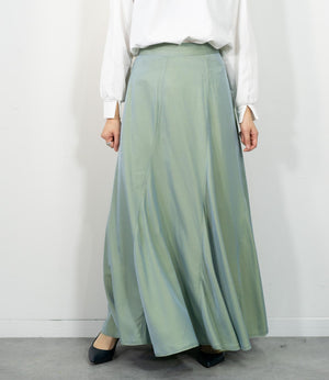 シャンブレーパネルスカート