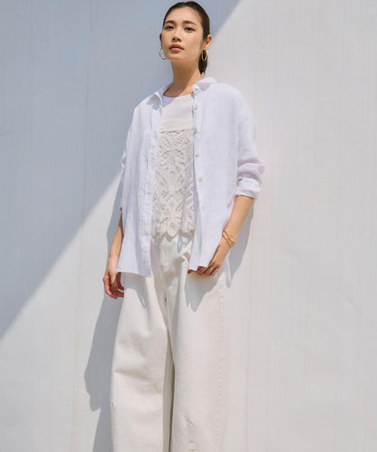 LIGHT DENIM バレルワイド パンツ