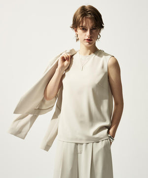 クールタッチツイル スリットブラウス