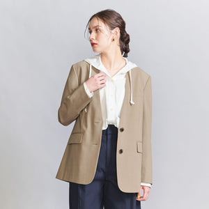 カットオフ カラーレス ジャケット