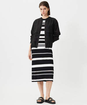 リヨセルナイロンワッシャー ノーカラーブルゾン