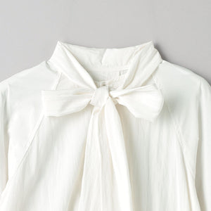 【WEB限定 Wardrobe DAILY MINIMAL】リボンタイブラウス -2WAY/ウォッシャブル-