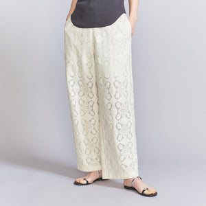 コットンナイロン レースパンツ