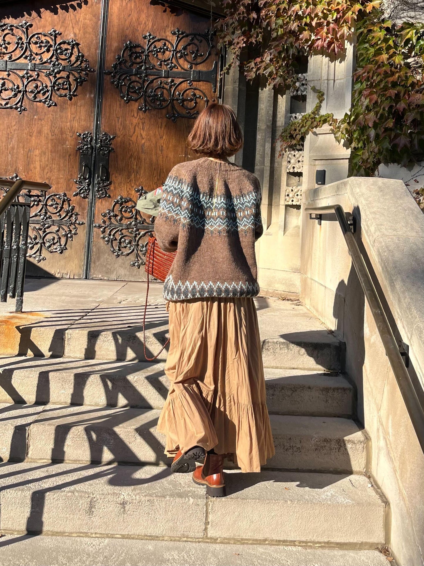 チョコレートBROWNノルディックセーター