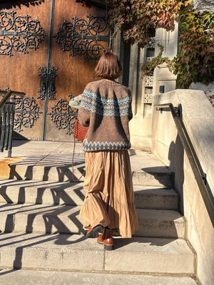 チョコレートBROWNノルディックセーター