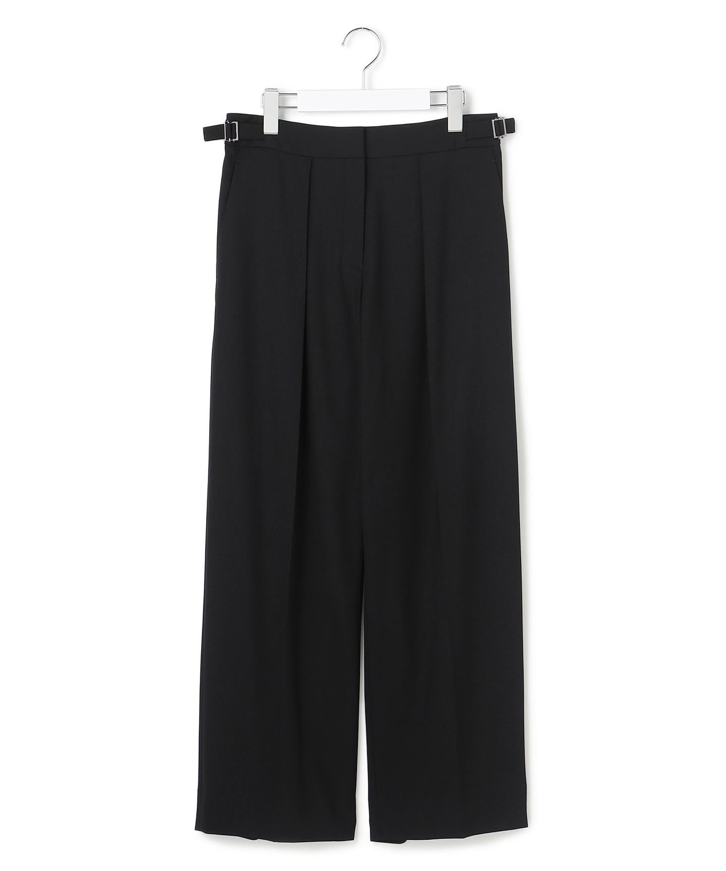 ウール2WAYストレッチ ワイドパンツ