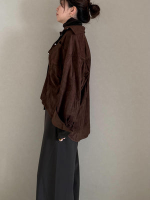 スウェードシャツ