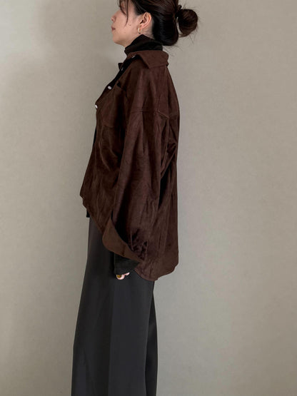 スウェードシャツ