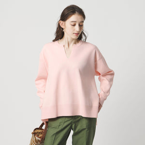 スウェットライク スキッパーニット ‐ウォッシャブル‐