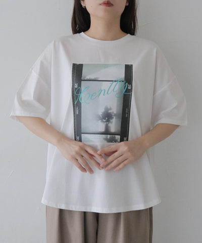 【接触冷感】ラウンドテールフォトTシャツ
