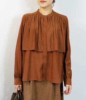 レイヤードライクエアリーブラウス