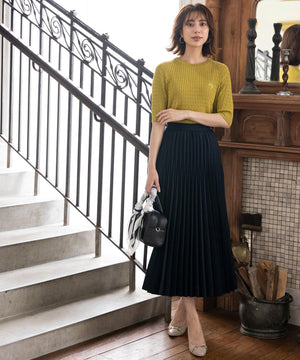 ウーステッドエステル  プリーツスカート