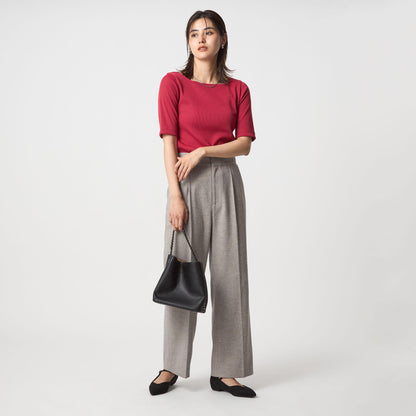 ニットライク スクエアネック カットソー