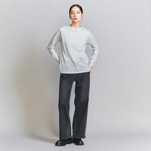 コットンナイロン天竺 シアー クルーネック Tシャツ