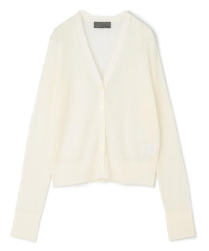 シアー リブ ニット カーディガン（uncrave STANDARD）