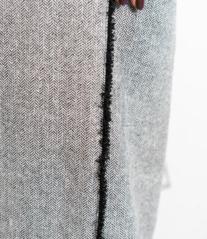 サイドフリンジヘリンボーンパンツ