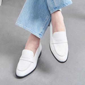 レザー コインローファー