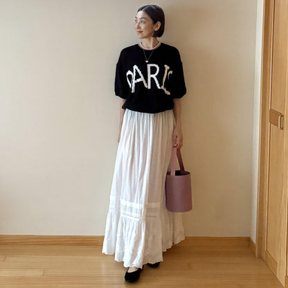 PARISビッグロゴ オーバーサイズニット