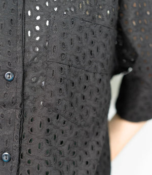 レース半袖シャツ