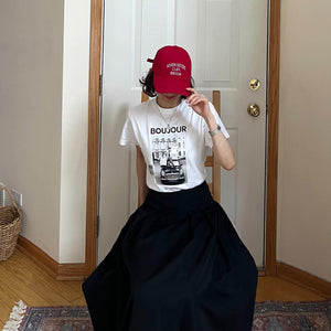 レタリング刺繍キャップ