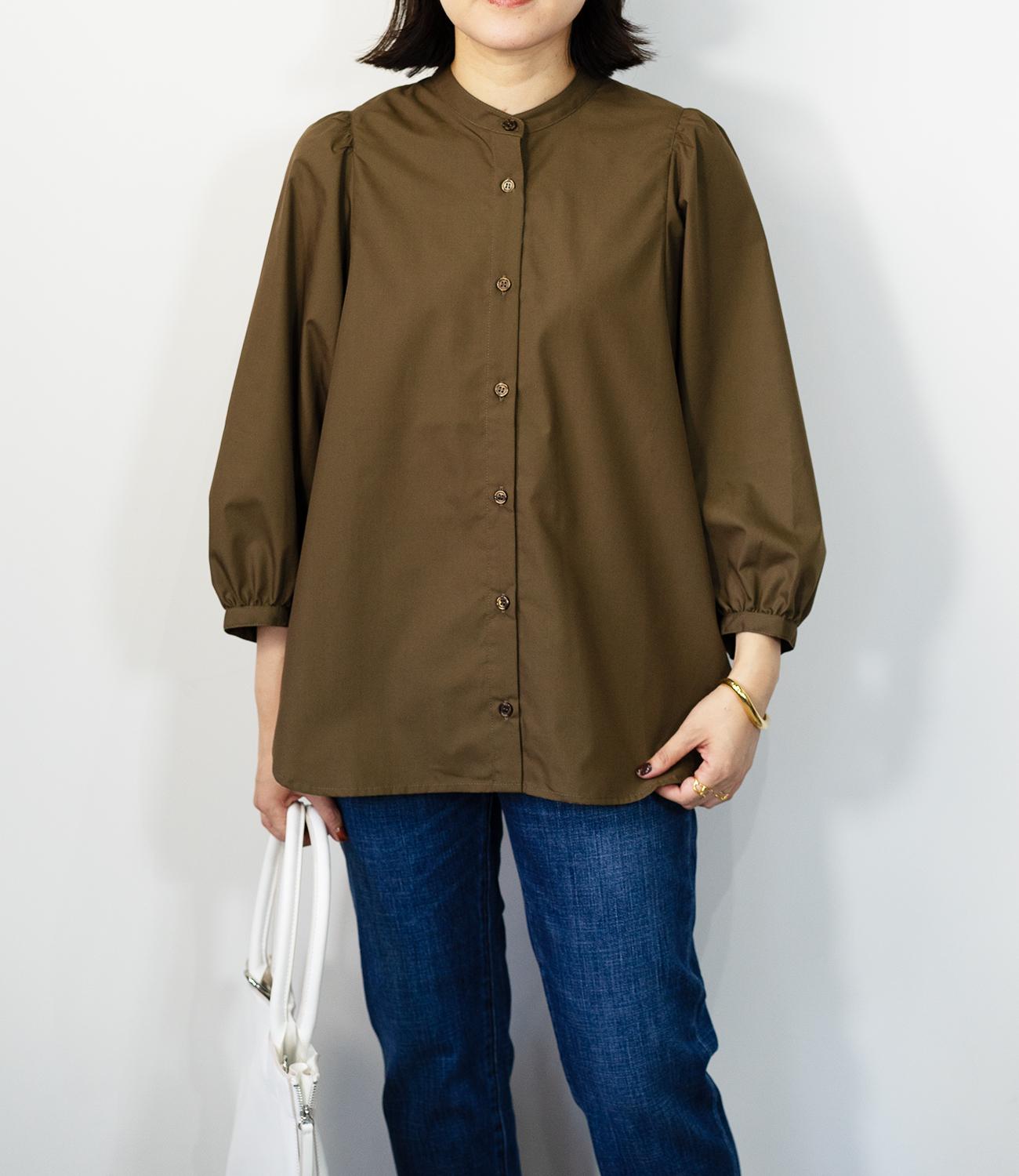 ギャザースリーブブラウス