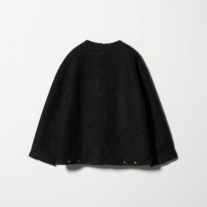 ブークレ ノーカラーブルゾン