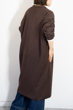 着流しニットコーディガン