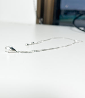 ドロップパールロングネックレス