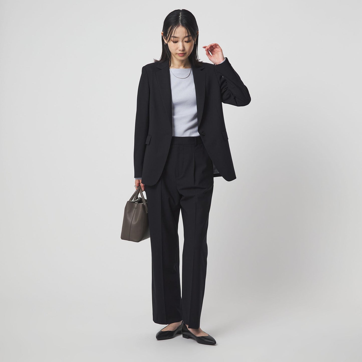 ［size SHORT/TALLあり］カチリラ ストレート パンツ ウォッシャブル ストレッチ