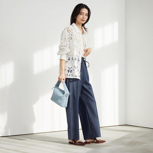 ［size SHORT/TALLあり］ニーハイフレアパンツ デニム 2 ストレッチ