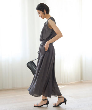 ヴィンテージシアー ギャザーワイドパンツ