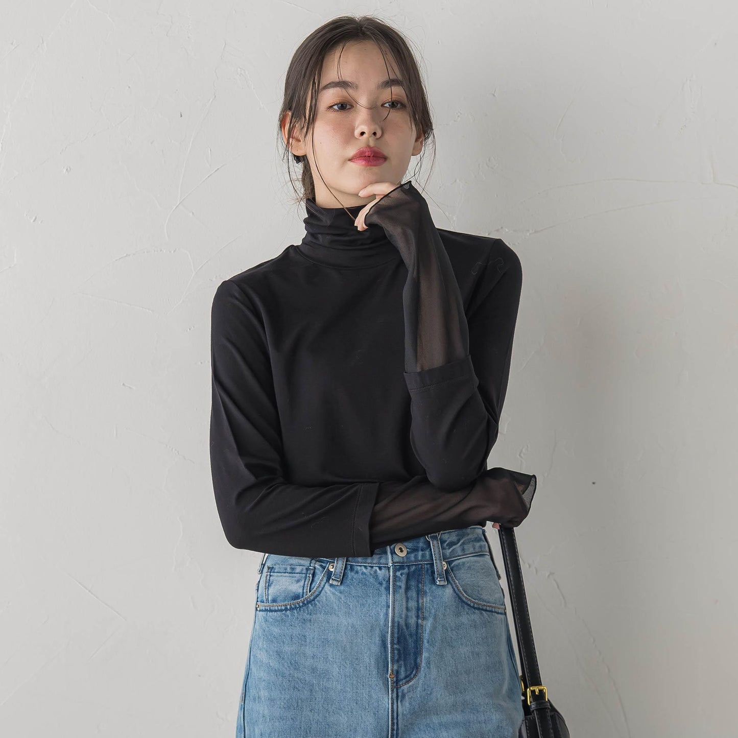 ウォッシャブルベア天竺カットソー≪洗濯機で洗える≫