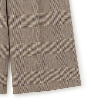 グレンチェック ワイドパンツ