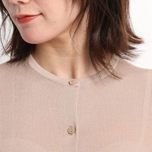 クルーネックカーディガン