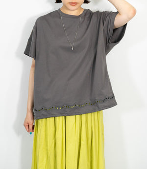 カッティンググドロストTシャツ