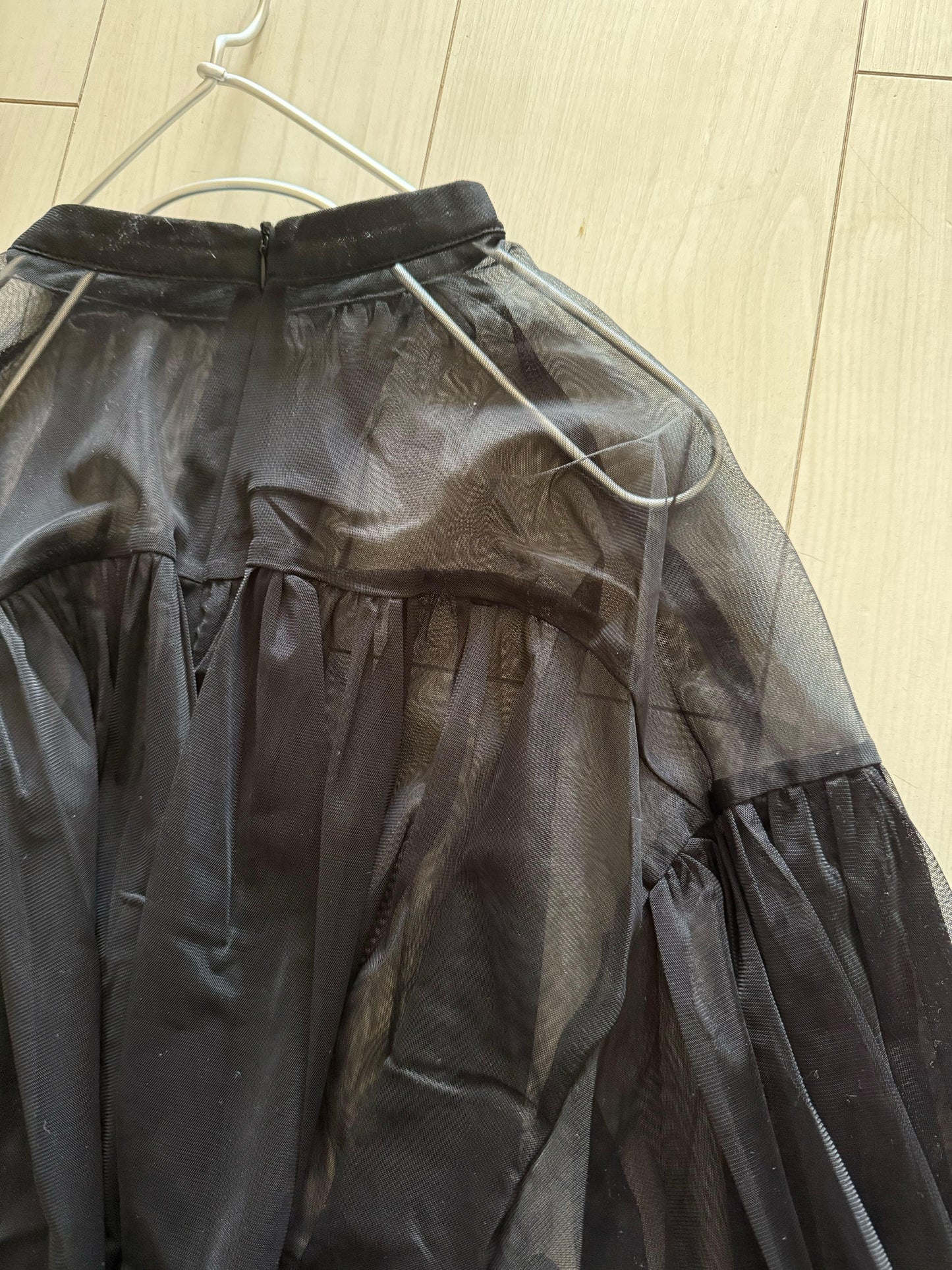 チュールブラウスキャミソールセット