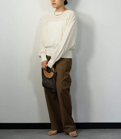 スリムベイカーパンツ