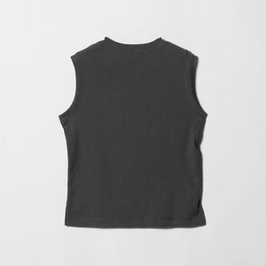 メランジ ブークレ ノースリーブ プルオーバー