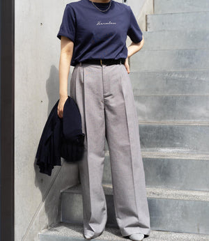 ワンポイントスリムTシャツ