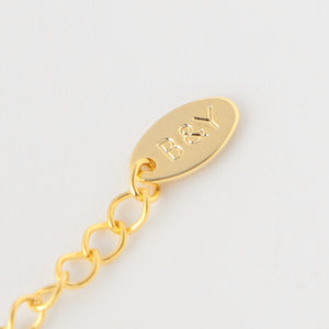 メタルビーズ×パールモチーフ ネックレス