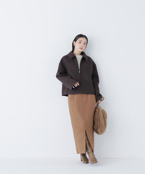 ＜朝比奈 彩さんコラボ＞ステンカラージップブルゾン