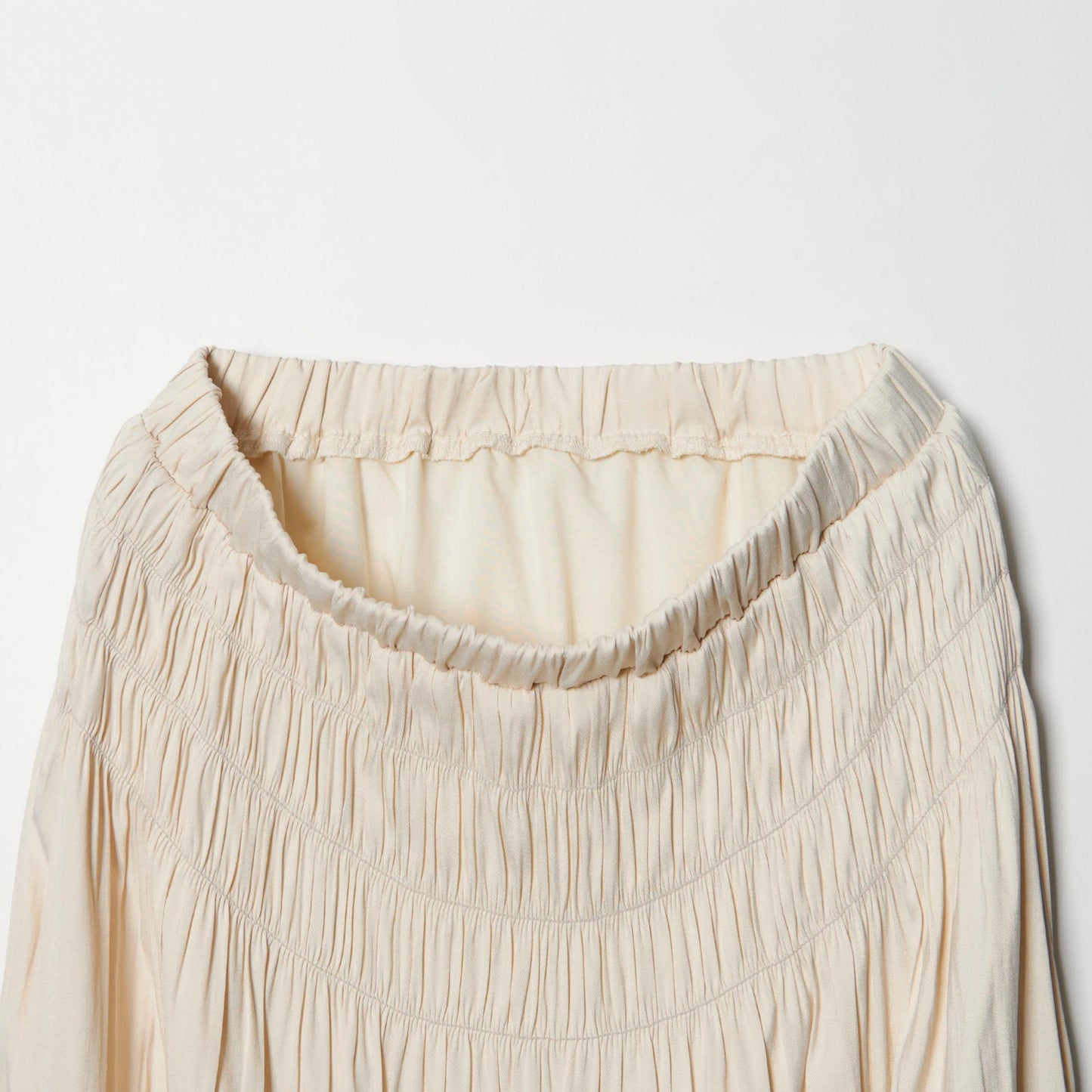 【WEB限定】シャーリング キリカエ フレアスカート