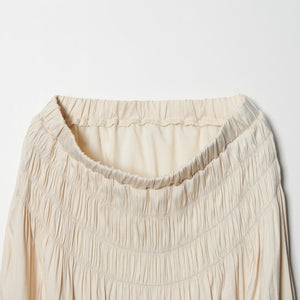 【WEB限定】シャーリング キリカエ フレアスカート