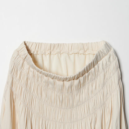 【WEB限定】シャーリング キリカエ フレアスカート